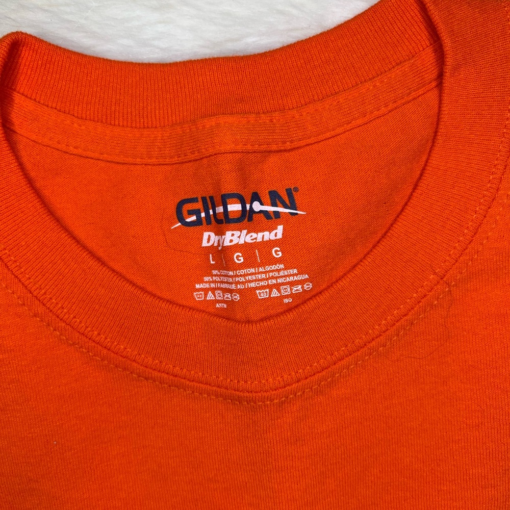 Gildan | Unisex Orange Clemson Tiger Paw Tshirt Large - Picture 5 of 7